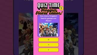 Quiz time! Kingdom Hearts edition! #gaming #kingdomhearts #simpleandclean