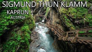 SIGMUND THUN KLAMM AUSTRIA  One Of The Most Beautiful Gorges Of The Salzburgerland in Austria 8K