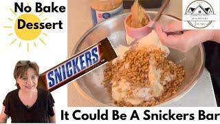 Diabetic Recipe No Bake Dessert ( It could be a Snickers Bar )