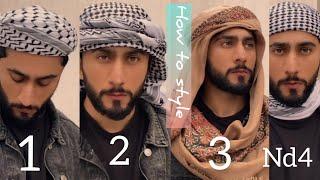 How To Wear keffiyeh Pagri badhane ka tarika || 4 style || Majid shah