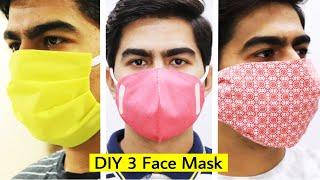 3 DIY FACE MASKS | No Sewing Required | 3 DIY *NO SEW* FACE MASKS | Making Face Mask Easy and Quick