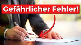 Muss man eine Kündigung unterschreiben? (Gefährlicher Fehler!)