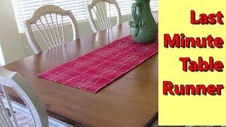 Last Minute Table Runner | The Sewing Room Channel