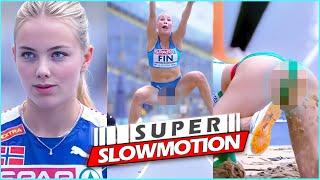 [Super SlowMotion] Women Long Jump Highlights - 1st & 2nd Division - European Team Games 2023