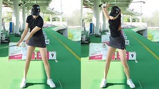 [세로골프TV] Art swing!! KLPGA 이루나 프로 Perfect slow motion 스윙 #이루나프로