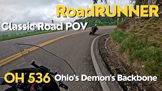 Riding Ohio's Demon's Backbone | OH 536 | [RoadRUNNER Classic Roads POV]