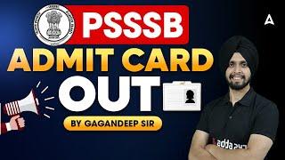 PSSSB Admit Card Out ! | PSSSB Exam Date 2025 | PSSSB Exam Preparation | by Gagan Sir