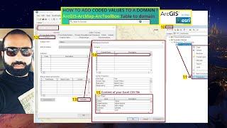 Esri ArcGIS Add Coded Values to Domain from EXCEL CSV file