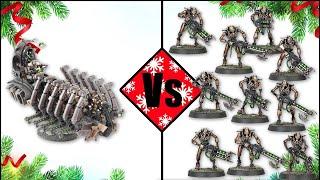 17th - 10 Warriors in a Ghost Ark Vs 20 Necron Warriors - Necrons Countdown to Xmas - Warhammer 40k