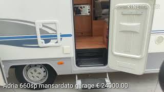 Adria 660 sp occasione camper usato con garage