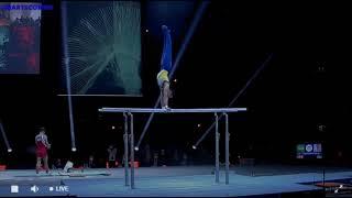 Roman VASHCHENKO (UKR), Parallel bars, Qualification, 2021 Artistic European Championships