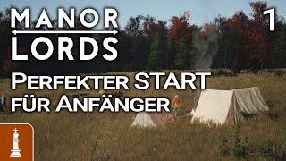 Der PERFEKTE Start für Anfänger  Let's Play Manor Lords Schwer 1 | deutsch gameplay tutorial