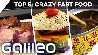 Top 5: Crazy Fast Food -Außergewöhnliches Essen für den schnellen Hunger | Galileo 360° | ProSieben