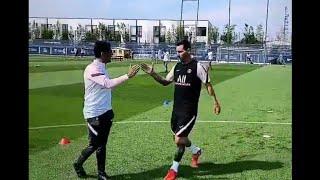 LIONEL MESSI FIRST TRAINING SESSION FOR PSG