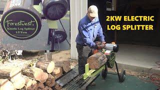 Using the ForestWest 15Ton Electric Log Splitter