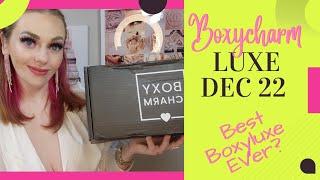 Boxycharm Boxyluxe Unboxing December 2022. Best Boxyluxe Ever???