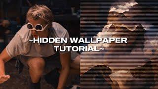 QUICK AND EASY HIDDEN WALLPAPER TUTORIAL USING WOMBO DREAM | #wallpaper