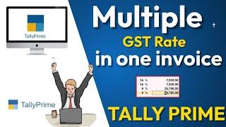 multiple gst rate in single invoice in tally prime