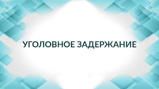 Уголовное задержание: составление протокола задержания