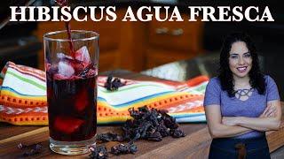 How to make HIBISCUS Agua fresca | Agua de JAMAICA | Villa Cocina