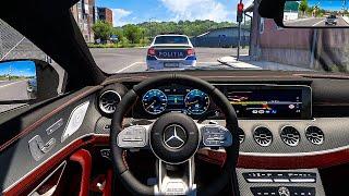 Mercedes Benz CLS 53 AMG - Euro Truck Simulator 2 [Steering Wheel Gameplay]