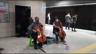 Istanbul-Turky-A wonderful piece of music in the Istanbul metro