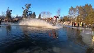 Pickerel Lake 2023 - Sleds Skimming Water PT4