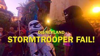 Stormtrooper MESSES UP and Immediately Regrets It! Disneyland Fail 2022 #disney #fail