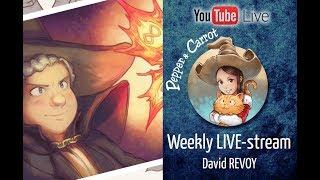 David Revoy Live Stream: coloring a panel