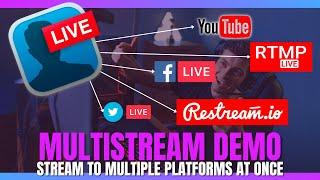 How to Multistream on Multiple Platforms at Once Using eCamm (Live Streaming)