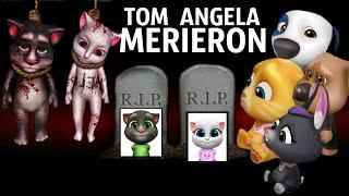 TOM Y ANGELA MURIERON -  My Talking Tom Friends - AMONG US - R.I.P TOM AND ANGELA