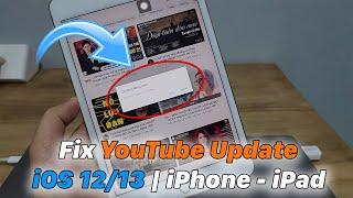 How To Fix "YouTube Update Required" iOS 12/13/14 | iPhone - iPad