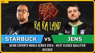 WC3 - [HU] Starbuck vs Jens [NE] - Decider - Being Esports World Series 2024 - West