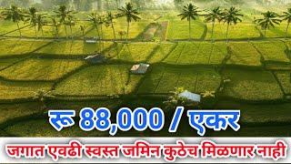 50 Acre Land for sale|₹ 88,000 Only/Acre |#low_rate_land #propertyinratnagiri #cheapratelandforsale