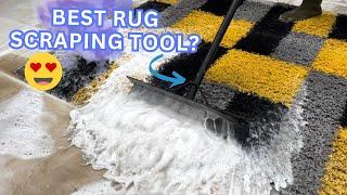 Colourful Rugs x Plain Rugs x Shovel Scraper | satisfying asmr