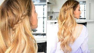 Twisted Waterfall Braid with Rope Braid | Fancy Hair Tutorial