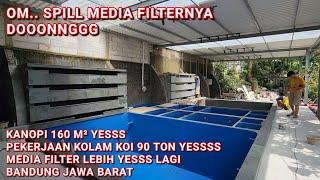 SPILL MEDIA FILTER PREMIUM KOLAM KOI 5M X 10M | BANDUNG JAWA BARAT