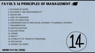 Henri Fayol's 14 Principles of Management - In 4 Minutes!