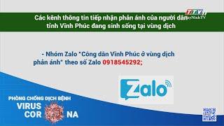 Các kênh thông tin tiếp nhận phản ánh của người dân tỉnh Vĩnh Phúc đang sinh sống tại vùng dịch