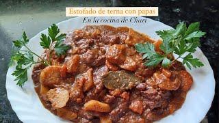 Estofado de ternera con papas en la cocina de Chari🫶