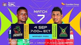 LIVE |  St Kitts & Nevis Patriots vs Guyana Amazon Warriors | CPL 2024