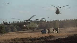 Falcon Autumn Helicopter Exercise 2x Polish Air force Mil Mi-8T & RNLAF AS532 CH-47 NH-90 1 Nov 2022