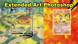 Extended artwork Pokemon cards Photoshop Firefly