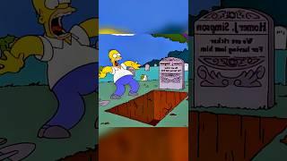 Homer Find His Own Grave  #simpsons #shorts