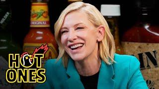 Cate Blanchett Pretends No One's Watching While Eating Spicy Wings | Hot Ones