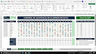 Crea un Control de Asistencia Dinámico en Excel (Plantilla Gratis)