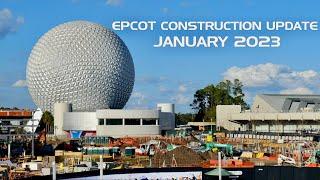 EPCOT Construction Update January 2023 - More Moana Progress | Walt Disney World Florida
