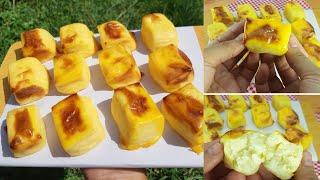 นมสดอบ นมอบ Baked milk,egg yolks ขนมทำง่ายๆ ส่วนผสมไม่เยอะ #หม้ออบลมร้อน | new new eat food