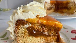 Cómo hacer una torta tres leches con relleno de dulce de leche ​Riquísima