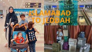 Travel vlog || Going back to Saudia arabia || Islamabad to Jeddah by Saudia Airlines.